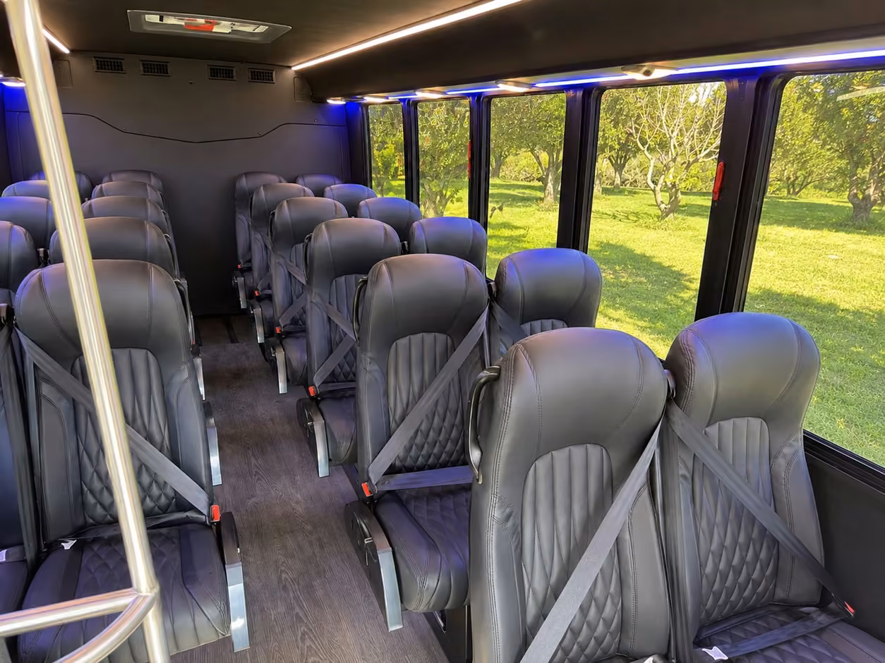 25 passenger minibus interior